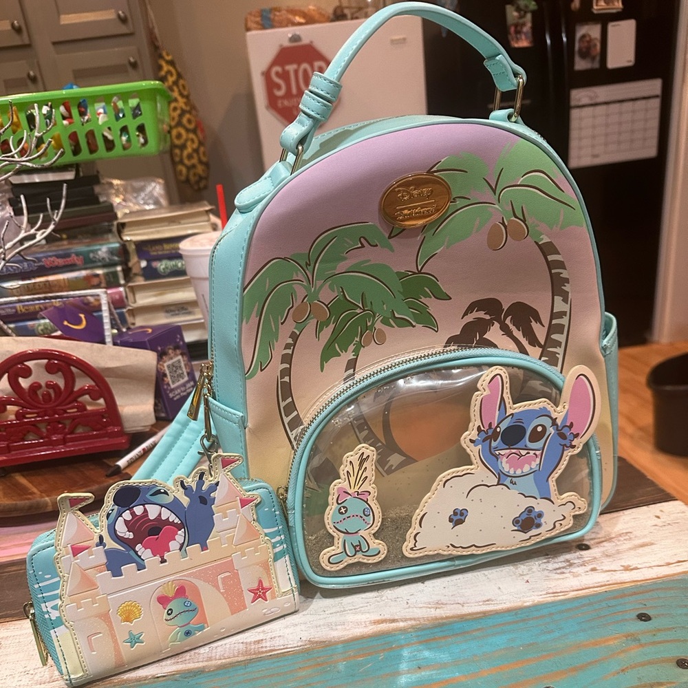 Disney lur universe backpack purse and loungefly wallet